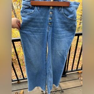 Madewell High-waisted blue jeans